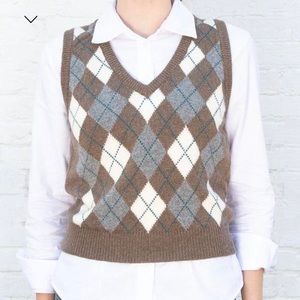brandy melville peyton wool sweater vest